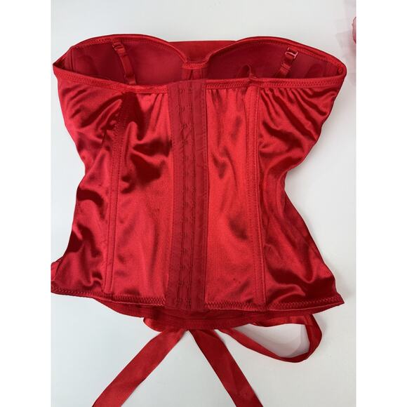 Spirit Halloween Adult Cupid Valentine's Day Costume Corset Tuto Heart Wings Red - Picture 2 of 9